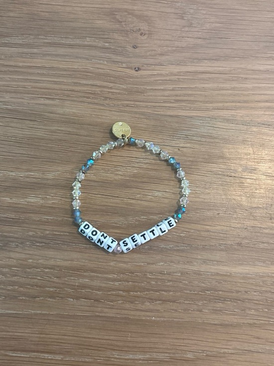 Little Words Project Jewelry - Little Words Project Beaded Don’t settle bracelet